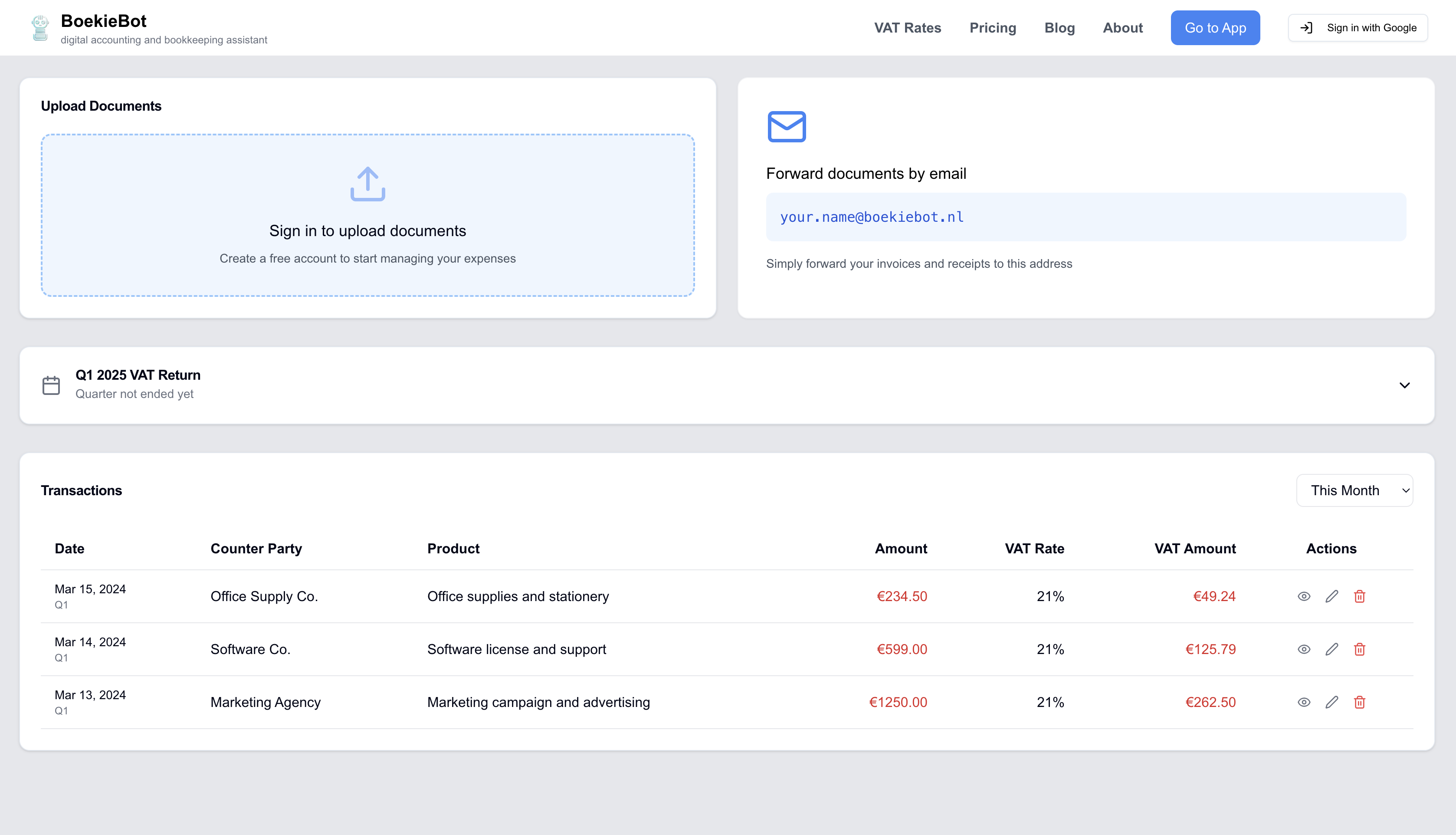 BoekieBot - AI-Powered Financial Management Platform
